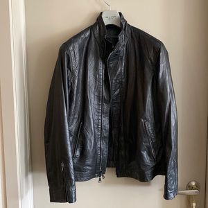 John Varvatos Blsck Leather Jacket